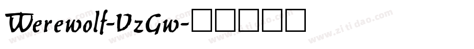 Werewolf-VzGw字体转换