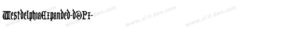 WestdelphiaExpanded-dDPx字体转换