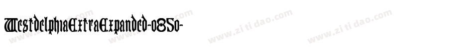 WestdelphiaExtraExpanded-o85o字体转换