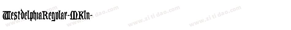 WestdelphiaRegular-MKln字体转换 WestdelphiaRegular-MKln字体转换