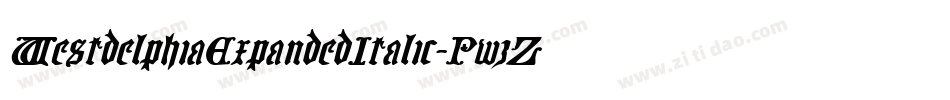 WestdelphiaExpandedItalic-PwzZ字体转换