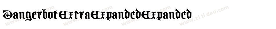 DangerbotExtraExpandedExpanded-Edr9字体转换