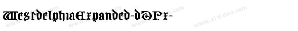 WestdelphiaExpanded-dDPx字体转换