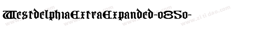 WestdelphiaExtraExpanded-o85o字体转换