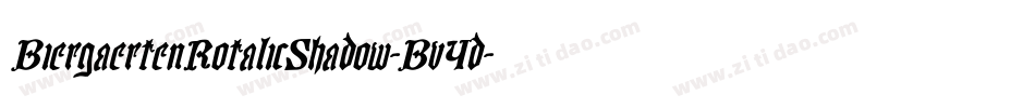 BiergaertenRotalicShadow-Bv4d字体转换