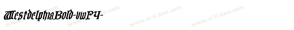 WestdelphiaBold-vwP4字体转换 WestdelphiaBold-vwP4字体转换