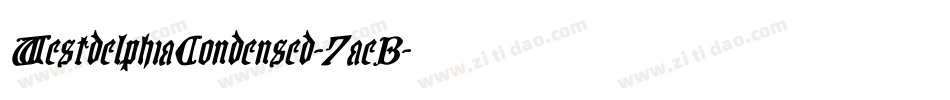 WestdelphiaCondensed-7aeB字体转换 WestdelphiaCondensed-7aeB字体转换