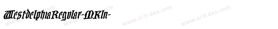 WestdelphiaRegular-MKln字体转换 WestdelphiaRegular-MKln字体转换