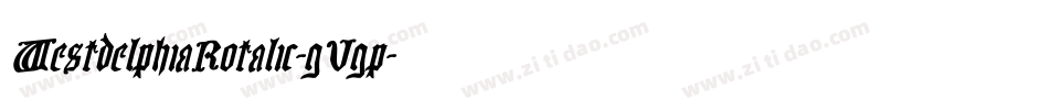 WestdelphiaRotalic-gVgp字体转换