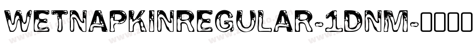 WetNapkinregular-1DnM字体转换