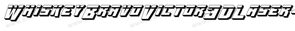 WhiskeyBravoVictor3DLaser-eaMO字体转换