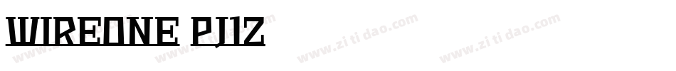 WireOne-PJ1Z字体转换