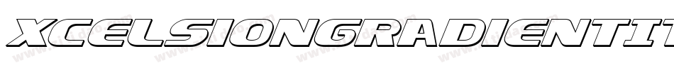XcelsionGradientItalicItalic-3Eaz字体转换