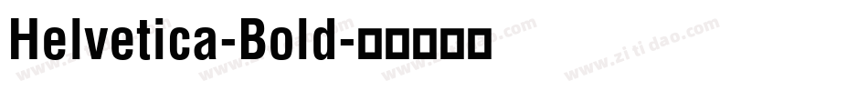 Helvetica-Bold字体转换