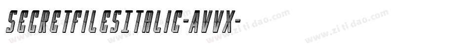 SecretFilesItalic-AvVx字体转换