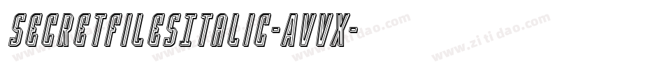 SecretFilesItalic-AvVx字体转换