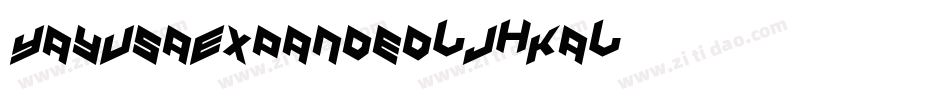 YayUsaExpanded-J7Ka字体转换
