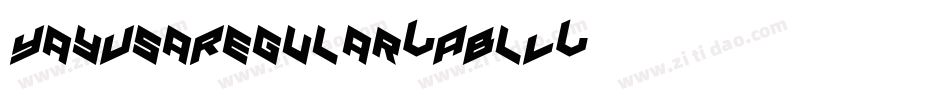 YayUsaRegular-ABlL字体转换