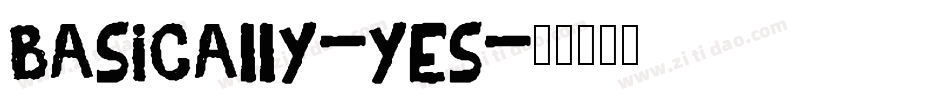 Basically-Yes字体转换