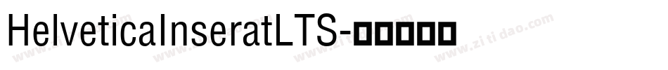 HelveticaInseratLTS字体转换
