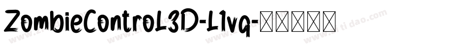 ZombieControl3D-l1vq字体转换