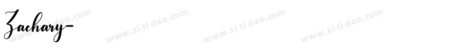Zachary字体转换