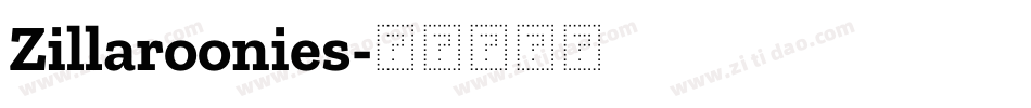 Zillaroonies字体转换