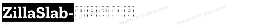 ZillaSlab字体转换