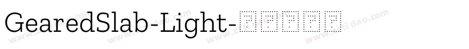 GearedSlab-Light字体转换