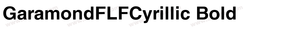 GaramondFLFCyrillic-Bold字体转换