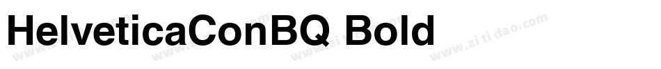 HelveticaConBQ-Bold字体转换