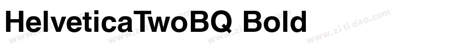 HelveticaTwoBQ-Bold字体转换