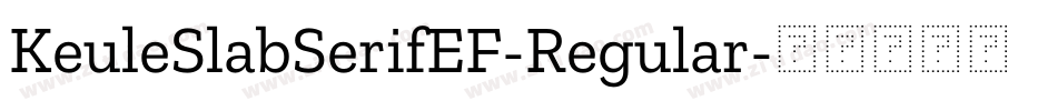 KeuleSlabSerifEF-Regular字体转换