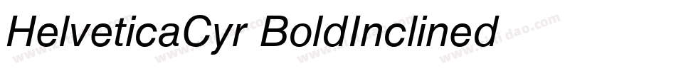 HelveticaCyr-BoldInclined字体转换