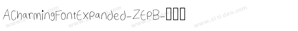 ACharmingFontExpanded-ZEpB字体转换