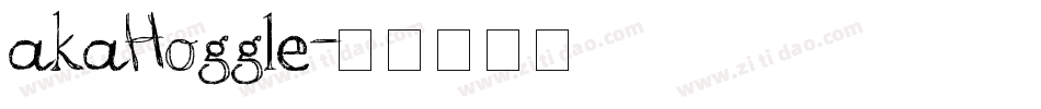 akaHoggle字体转换