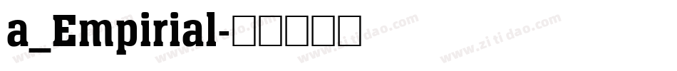 a_Empirial字体转换