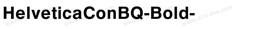 HelveticaConBQ-Bold字体转换