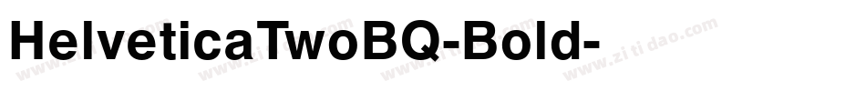 HelveticaTwoBQ-Bold字体转换