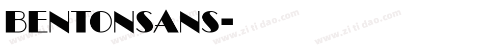 Bentonsans字体转换