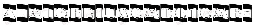 a_AlgeriusCmDc1Cmb字体转换