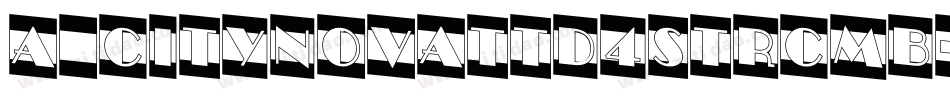 a_CityNovaTtD4StrCmb字体转换