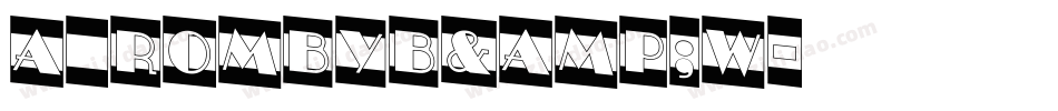 a_RombyB&W字体转换
