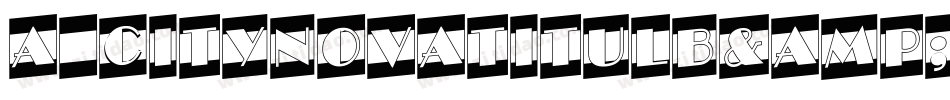 a_CityNovaTitulB&WLt字体转换