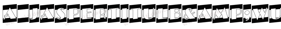 a_JasperTitulB&WUp字体转换