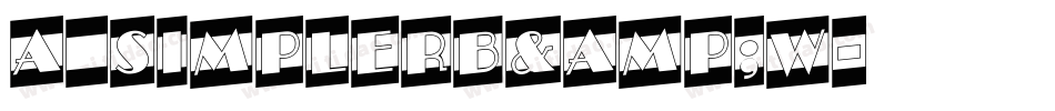 a_SimplerB&W字体转换