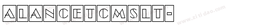 aLancetCmSlt字体转换