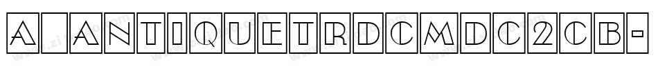 a_AntiqueTrdCmDc2Cb字体转换