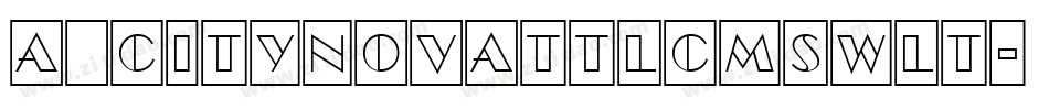 a_CityNovaTtlCmSwLt字体转换
