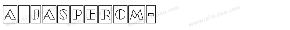 a_JasperCm字体转换